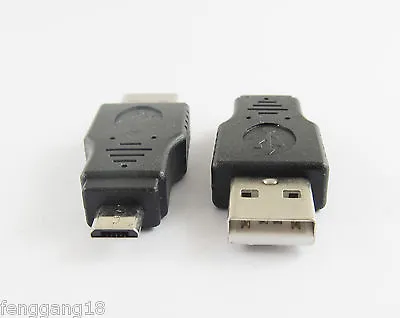 10pcs USB 2.0 A Male Plug To Micro-B USB 5 Pin Data Adapter Converter Connector • $7.49