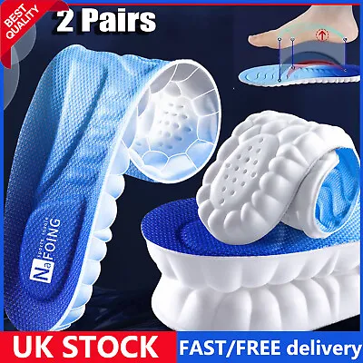 2Pairs Breathable 4D CLOUD TECHNOLOGY Insole Hiking Trainer Inner Sole Inserts • £8.99