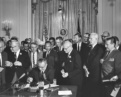 $5.99 • Buy 1964 Civil Rights LYNDON JOHNSON And MARTIN LUTHER KING JR Glossy 8x10 Photo