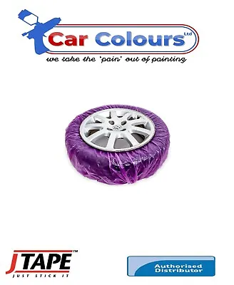 ALLOY WHEEL MASKING SYSTEM WHEEL FILM 4 X PAINT ABSORBENT COVERS J TAPE • £12.95