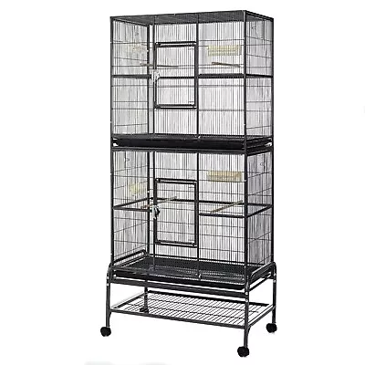 Metal Rat Ferret Chinchilla Cage On Stand With Wheels 183cm Tall - Rockford • £169.99