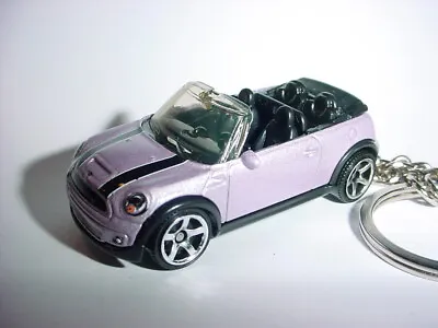 3D PURPLE MINI COOPER CUSTOM KEYCHAIN KEY Keyring BLING Sports FUN Matchbox  • $15.76