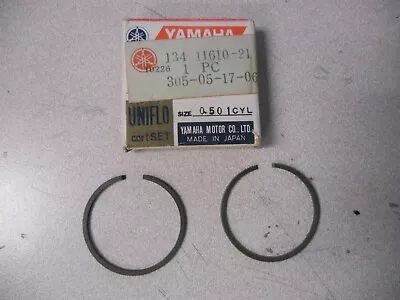 NOS Yamaha 2nd O/S 0.50mm Keystone Piston Ring Set 1966-1967 YL1 134-11610-21 • $8.99