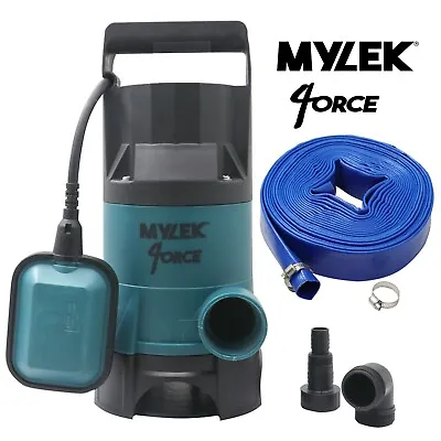£89.99 • Buy Submersible Water Pump Electric Dirty Clean Pond Pool Flood With 20m Hose 750W