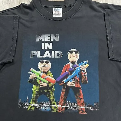 Vintage Gildan Muppets Men In Black T-Shirt Men XL Cartoon Parody Black • $63