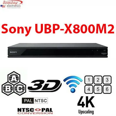 Sony UBP-X800 Multi Region 4K Blu-Ray Disc Player • $349