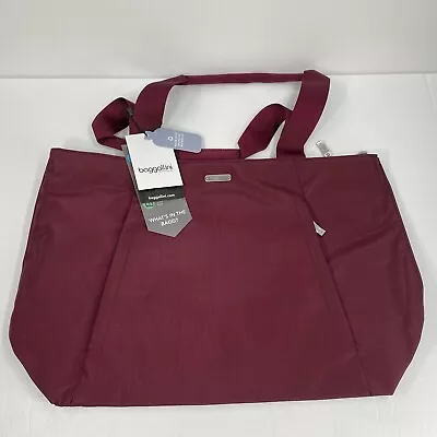 Baggallini Tote Bag 3 Compartment Multi Purpose Shoulder RFID Protection $110 • $45