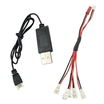 2 To  Battery Charger Adapter & USB 2.0 Charging Line For Wltoys V911 • £5.26