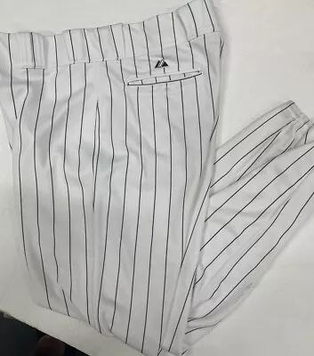 Chicago White Sox Majestic Pinstripes Game Used Baseball Pants 36x32 • $69.99