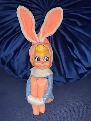 Vintage Knee Hugger Elf EASTER Bunny Rabbit Pixie Japan 12” • $124.99