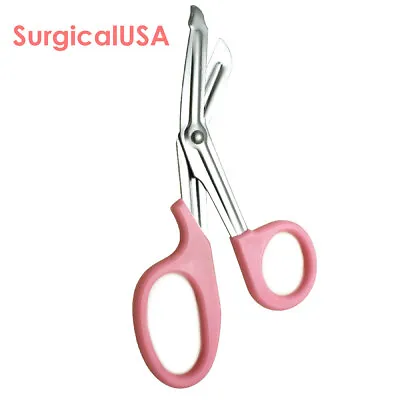 Pink Color Utility Bandage Scissors 7.25  EMT Nurse Medical Paramedic Shears • $9.52