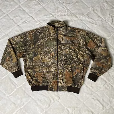 Cabelas Mens Size XL Reg Seclusion 3D Camo Full Zip Hunting Jacket • $34.99