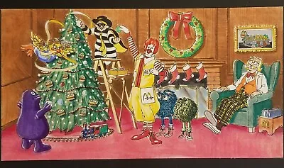1989-1990 Holiday Season McDonald's Original Advertising Campaign Art Pen&Wash • $250