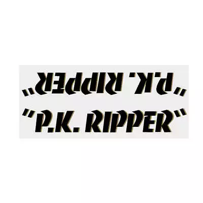 SE Racing - 80'S PK Ripper Down Tube Decal - BLACK With Gold Shadow - Old School • $22