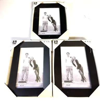3 PICTURE FRAMES Malden Black Frame 4X6 New • $18