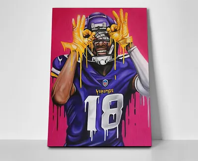 Justin Jefferson Vikings Poster Or Canvas • $299.95