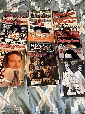 Lot Of 19 Rolling Stone Magazines 19 Vintage 1986-2001 Used Various Conditions • $22.99