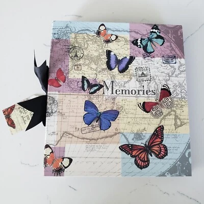 $10.99 • Buy NEW Butterflies Flowers Photo Album 180  6” X 4” Butterflies