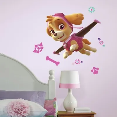 £18.44 • Buy New 30  Giant SKYE Paw Patrol GIRL PUP 10 Wall Decals Puppy Stickers Room DEcor