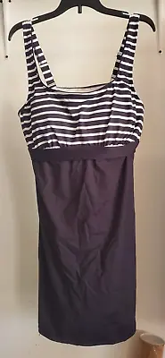 NWOT Lands' End Womens Adjustable Scoop Neck Underwire Tankini 16W DD $80 4C330 • $25.49