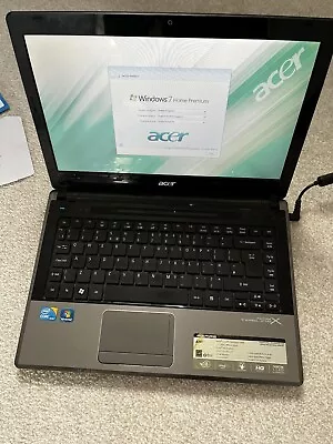 Acer Aspire TimeLine X 4820T I3 CPU 3GB Ram  Windows 7 Good Condition • £8.99