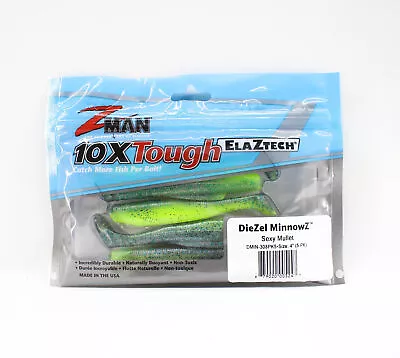 Zman Soft Lure Diezel MinnowZ 4 Inch 5/Pack Sexy Mullet (5247) • $20.90