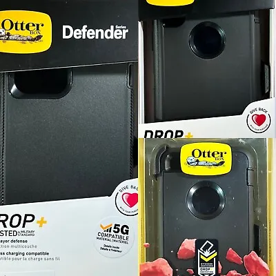 $39.99 • Buy IPhone 6/7/8/S/Plus X/11/12/13 Pro Max Otterbox Defender Case Black
