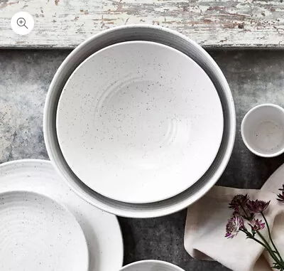 £12 • Buy Neptune Lowther Serving Bowl Small White Speckled