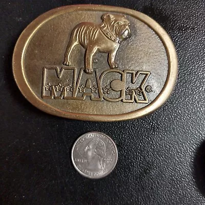 Vintage Brass Mack Truck Belt Buckle • $15