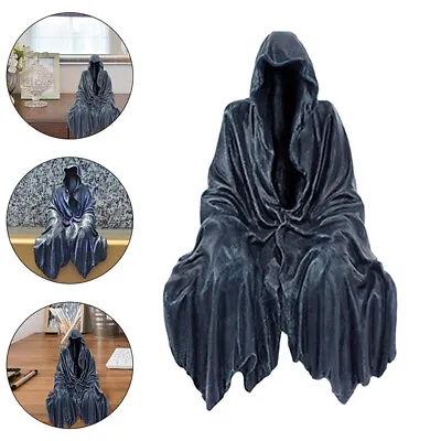 £8.98 • Buy Reaping Solace The Reaper Sitting Statue Resin Sculpture Home Decor Art Figurine