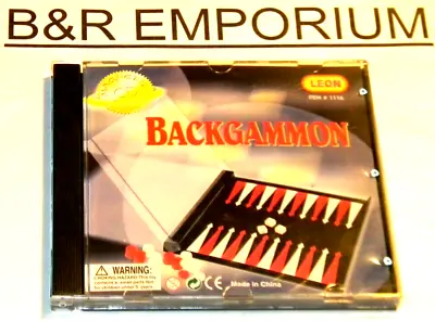 Backgammon Magnetic CD Game (???? Import-China Leon 1116) Open/Unused Mini-Game • $17.99