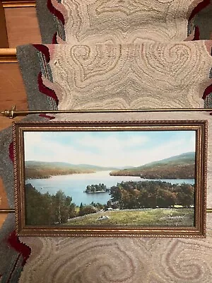 CHARLES SAWYER Hand Colored Photo LAKE WINNEPESAUKEE New Hampshire Nutting Art • $105