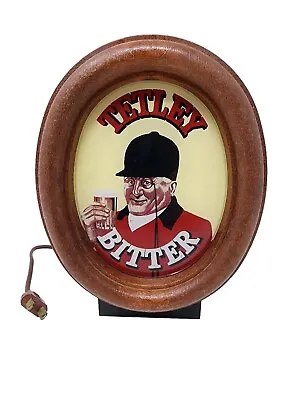 Vintage Tetley Bitter Beer Lamp Bar Pump Top Light Wired For Man Cave Home Decor • $39.95