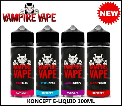 Vampire Vape 100ml Koncept E Liquid 70/30 E Juice Heisenberg Pinkman - 0mg • £11.74