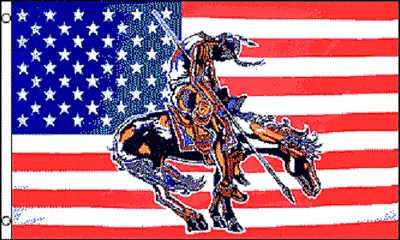 $8.94 • Buy USA End Of Trail Indian Flag Banner Super Poly 3x5 Ft Fade Resistant Polyester