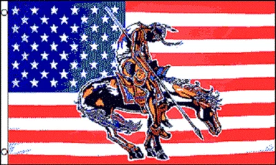 $8.88 • Buy USA End Of Trail Indian Flag Banner Super Poly 3x5 Ft Fade Resistant Polyester