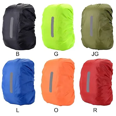 8-80L Waterproof Rain Cover For Backpack Reflective Stripe Outdoot Hiking Sports • $11.59