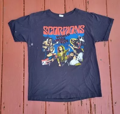 1985 SCORPIONS Tour 2 Sided 80s Vintage Music 100% Cotton Shirt S-5XL 103465 • $9.91