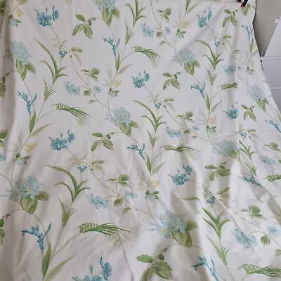 Laura Ashley Pair Orchid Apple Floral Lined Cotton Curtains 62  W X 70  L  • £29.99