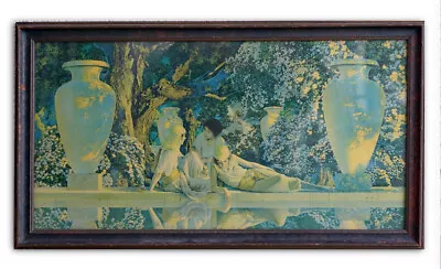 MAXFIELD PARRISH Garden Of Allah Circa 1918 Original Print W/ In Antique Frame • $446.25