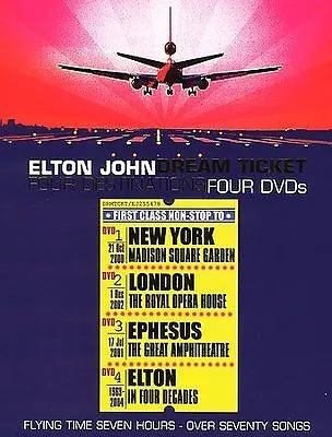Elton John - Dream Ticket Four Destinations (DVD 2005 4-Disc Set) New/Sealed • $22.99