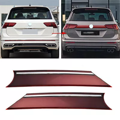 For 2018-2022 VW Tiguan RED Chrome Rear Door Trunk Lid Cover Trim Reflect Light • $59.84