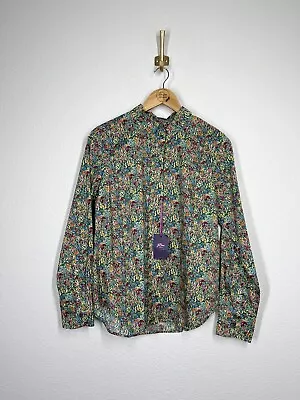 J. Crew Liberty Fabric Floral Perfect Shirt Size 10 Button Front Long Sleeves • $65