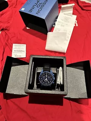 Full Set - Omega X Swatch Moonswatch Mission To Neptune Blue • $336