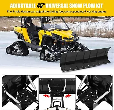 For Polaris Honda Sportsman 335/400/450 Steel Blade ATV UTV 45  Snow Plow Kit • $799.99