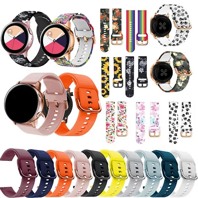 For Samsung Galaxy Watch Active2 42 40 44mm Sport Bracelet Silicone Band Strap ^ • $5.04