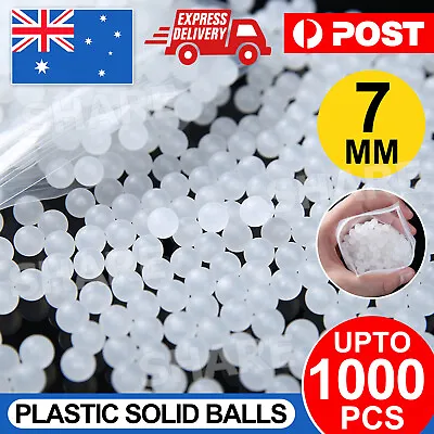 500/1000x 7mm Diameter PP Solid Plastic Balls Roller Bearing Transmission NEW • $9.85