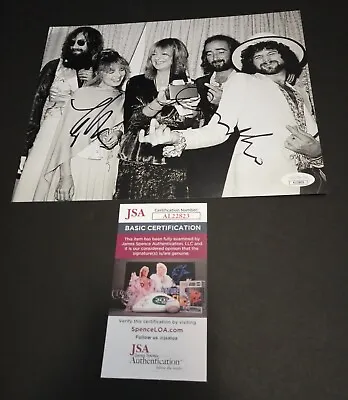 FLEETWOOD MAC SIGNED 8X10 Photo JSA COA Christine McVie & Lindsey Buckingham • $1599.99