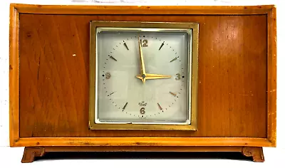 Vintage Wooden Elliott Mantel Clock - 10  X 6  X 2.5  • $21.14