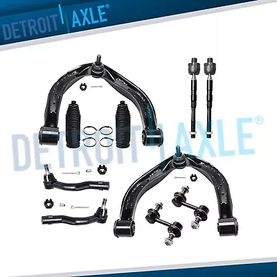 Front Upper Control Arms Tie Rod Sway Bars Kit For Nissan Titan Armada QX56 QX80 • $111.20